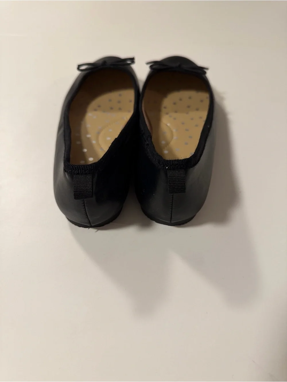 Cat & Jack Black Girls Bow Ballet Flats